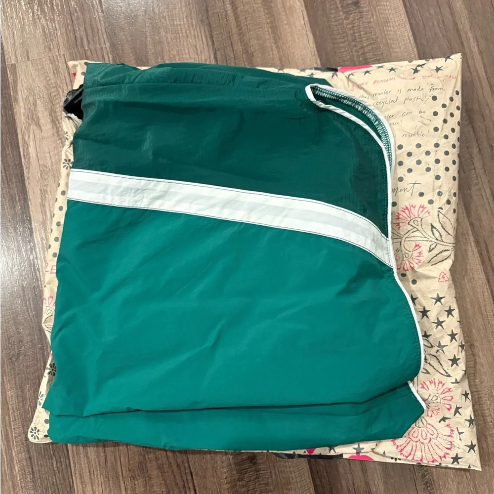 FREE PEOPLE Green Track Pants with White Stripes (Champ Is Here Pants) - Picture 2 of 4